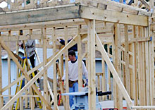 Typical wood framing
