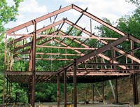 Red-iron framing